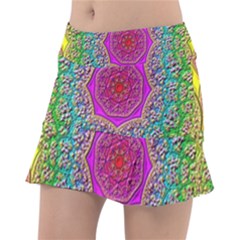 Mandala Tile Background Geometric Tennis Skirt