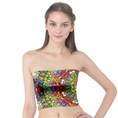 Mandala Pattern Ornaments Structure Tube Top by Simbadda