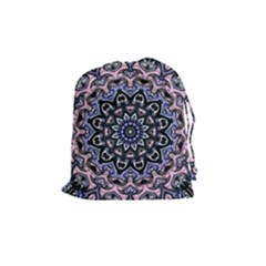 Background Kaleidoscope Abstract Drawstring Pouch (medium) by Simbadda