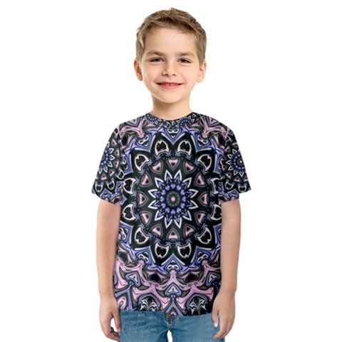 Background Kaleidoscope Abstract Kids  Sport Mesh Tee by Simbadda