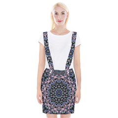 Background Kaleidoscope Abstract Braces Suspender Skirt by Simbadda