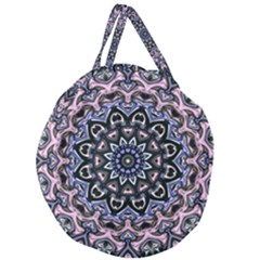 Background Kaleidoscope Abstract Giant Round Zipper Tote by Simbadda