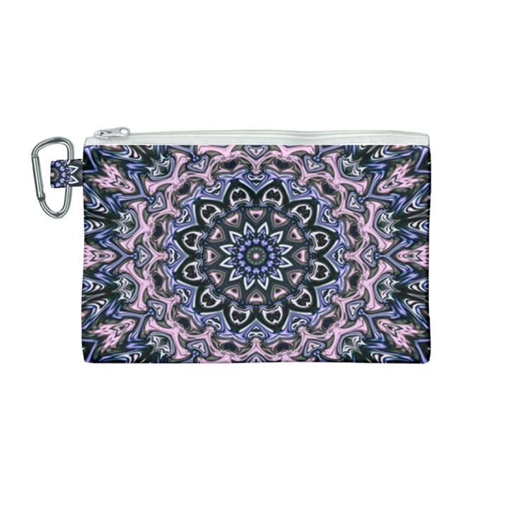 Background Kaleidoscope Abstract Canvas Cosmetic Bag (Medium)