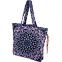 Background Kaleidoscope Abstract Drawstring Tote Bag View1