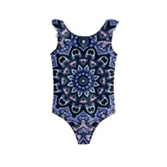 Background Kaleidoscope Abstract Kids  Frill Swimsuit by Simbadda