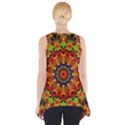 Fractal Mandala Flowers Side Drop Tank Tunic View2