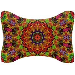 Fractal Mandala Flowers Seat Head Rest Cushion by Simbadda