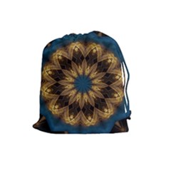 Mandala Kaleidoscope Ornaments Drawstring Pouch (large) by Simbadda