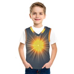 Background Mandala Sun Rays Kids  Sportswear by Simbadda