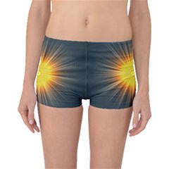 Background Mandala Sun Rays Boyleg Bikini Bottoms by Simbadda