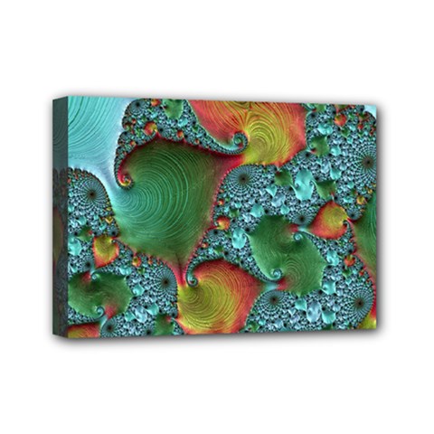 Fractal Art Colorful Pattern Mini Canvas 7  X 5  (stretched) by Simbadda