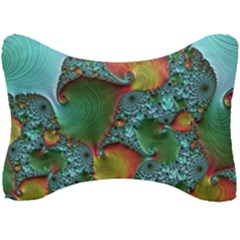 Fractal Art Colorful Pattern Seat Head Rest Cushion