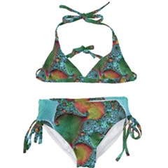 Fractal Art Colorful Pattern Kids  Classic Bikini Set