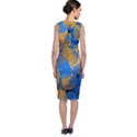 Circle Rings Abstract Optics Sleeveless Velvet Midi Dress View2