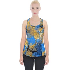 Circle Rings Abstract Optics Piece Up Tank Top by Simbadda