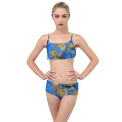 Circle Rings Abstract Optics Layered Top Bikini Set by Simbadda