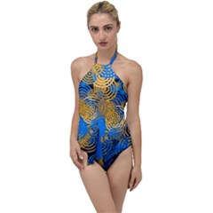 Circle Rings Abstract Optics Go With The Flow One Piece Swimsuit