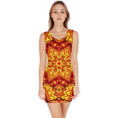 Kaleidoscope Mandala Recreation Bodycon Dress by Simbadda