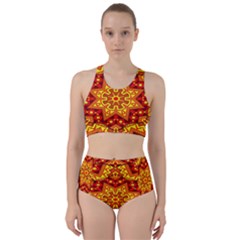 Kaleidoscope Mandala Recreation Racer Back Bikini Set by Simbadda