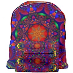 Kaleidoscope Mandala Pattern Giant Full Print Backpack by Simbadda