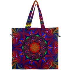 Kaleidoscope Mandala Pattern Canvas Travel Bag