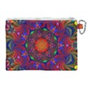 Kaleidoscope Mandala Pattern Canvas Cosmetic Bag (XL) View2