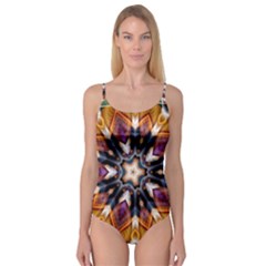 Kaleidoscope Pattern Kaleydograf Camisole Leotard  by Simbadda