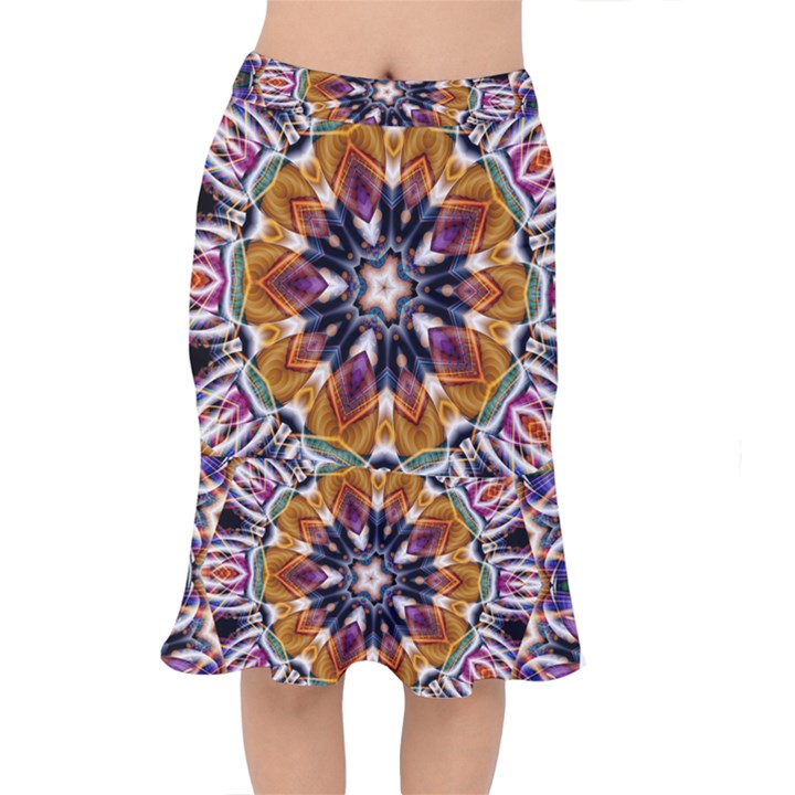 Kaleidoscope Pattern Kaleydograf Mermaid Skirt