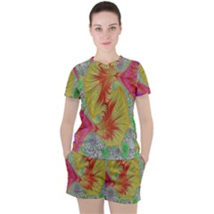 Fractal Artwork Fractal Artwork Women s Tee And Shorts Set