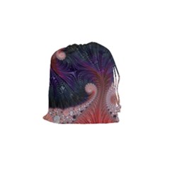 Fractal Art Artwork Design Drawstring Pouch (small) by Simbadda