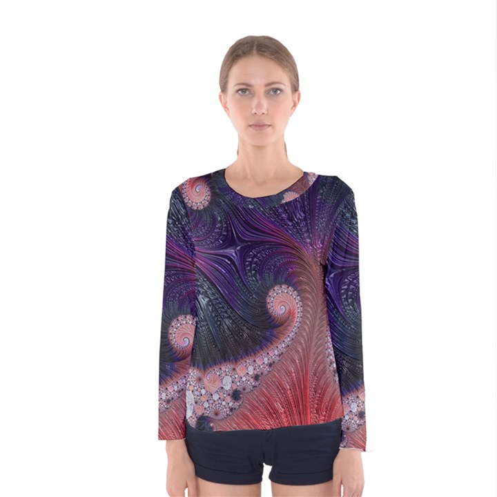 Fractal Art Artwork Design Women s Long Sleeve Tee