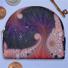 Fractal Art Artwork Design Horseshoe Style Canvas Pouch