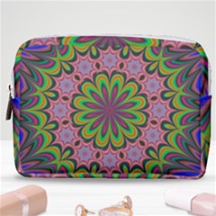 Floral Fractal Star Render Make Up Pouch (medium)