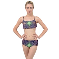 Mandala Carpet Pattern Geometry Layered Top Bikini Set by Simbadda