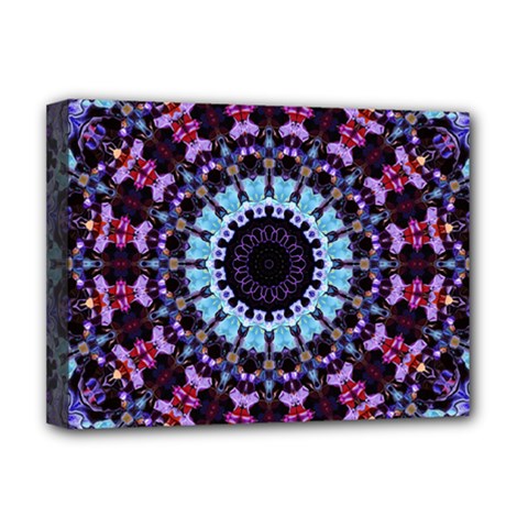 Kaleidoscope Shape Abstract Design Deluxe Canvas 16  X 12  (stretched)  by Simbadda