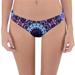 Kaleidoscope Shape Abstract Design Reversible Hipster Bikini Bottoms by Simbadda