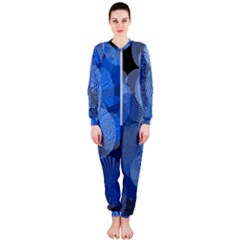 Circle Rings Abstract Optics Onepiece Jumpsuit (ladies)  by Simbadda