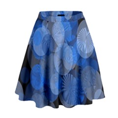 Circle Rings Abstract Optics High Waist Skirt by Simbadda