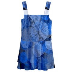 Circle Rings Abstract Optics Kids  Layered Skirt Swimsuit