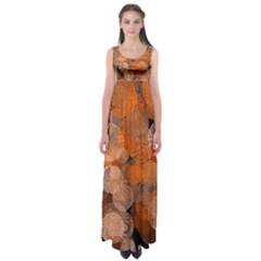 Circle Rings Abstract Optics Empire Waist Maxi Dress by Simbadda