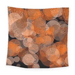 Circle Rings Abstract Optics Square Tapestry (large) by Simbadda