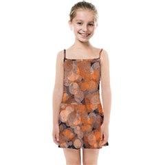 Circle Rings Abstract Optics Kids Summer Sun Dress