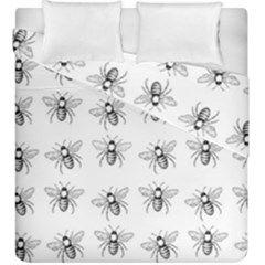 Pop Art  Bee Pattern Duvet Cover Double Side (king Size) by Valentinaart