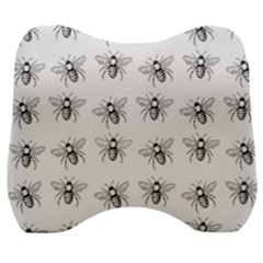 Pop Art  Bee Pattern Velour Head Support Cushion