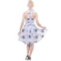 Pop Art  Bee Pattern Halter Party Swing Dress  View2