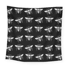 Pop Art  Bee Pattern Square Tapestry (large) by Valentinaart