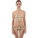 Pop Art  Bee Pattern Wrap Around Bikini Set View1