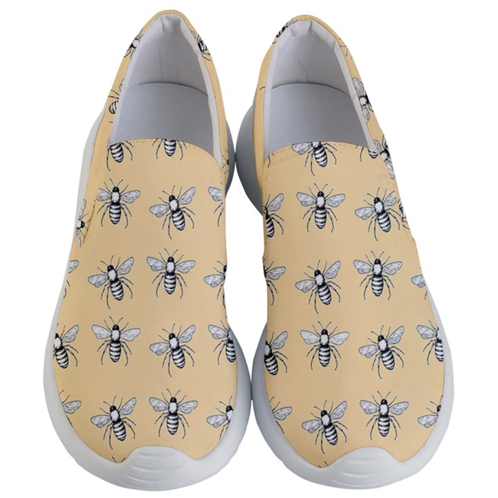 Pop Art  Bee Pattern Women s Lightweight Slip Ons