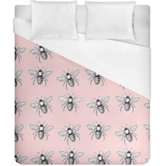 Pop Art  Bee Pattern Duvet Cover (california King Size) by Valentinaart