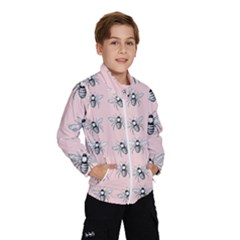 Pop Art  Bee Pattern Windbreaker (kids) by Valentinaart